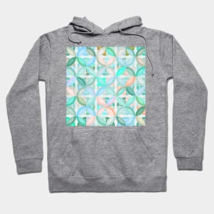 Geometric Shapes in Vibrant Greens / Soap Bubble Hoodie